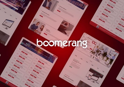 Web Design Package Example: Boomerang Messaging