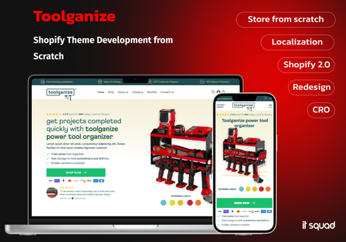 Custom Software Development Package Example: Custom Shopify Theme development