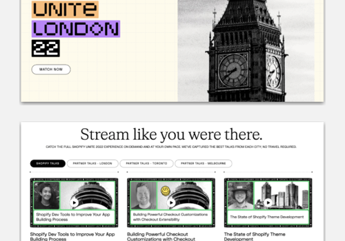 Marketing Strategy Package Example: Shopify Unite Project Management