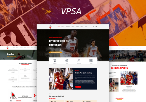 Web Design Package Example: VPSA Website Design & Development
