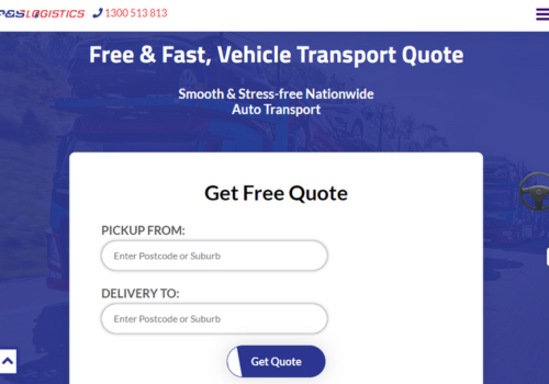 Web Development Package Example: Nationwide Vehicle Transport Service Website