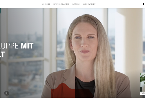 Other IT Consulting and SI Package Example: Vienna Insurance Group Website Relaunch