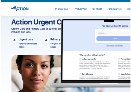 Web Development Package Example: Website for - Actionurgentcare
