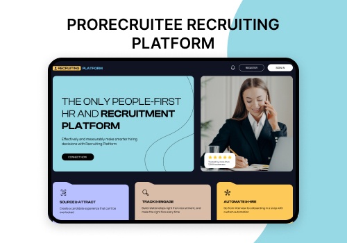 Web Design Package Example: ProRecruitee recruiting platform