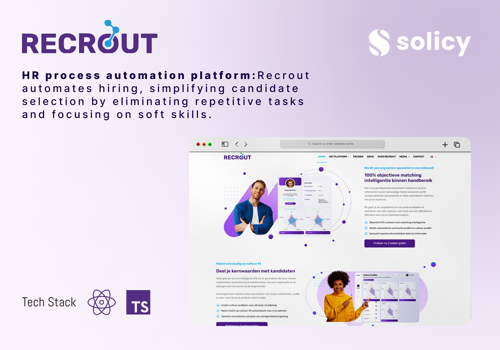 Web Development Package Example: Recrout: HR process automation platform