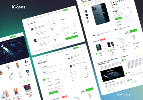 UX/UI Design Package Example: iCases: Online Store for Apple Made Devices