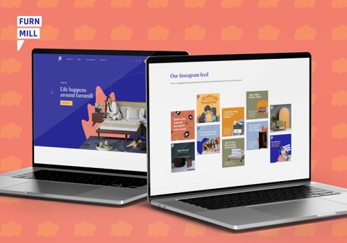 UX/UI Design Package Example: Responsive eCommerce website for a furniture brand