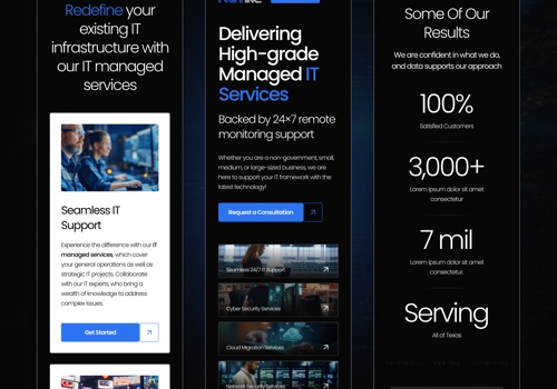 Web Design Package Example: Elevating a Managed Service Provider's Presence