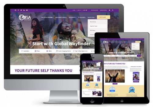 Web Design Package Example: Study Abroad Exams Guidence