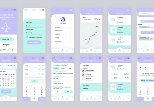 Mobile App Development Package Example: Delivery from Any Part of the World