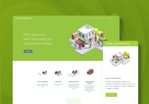 E-Commerce Development Package Example: Web Development for Electric Vehicle Startup