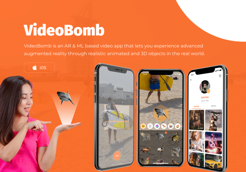 Custom Software Development Package Example: VideoBomb - AR Based Video App