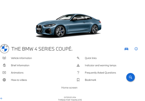 Mobile App Development Package Example: BMW Driver's Guide