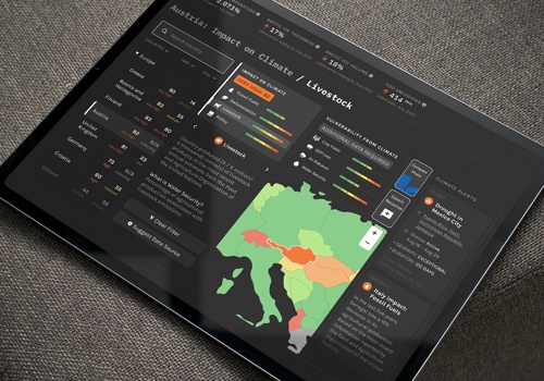 Web Design Package Example: Climate impact tool
