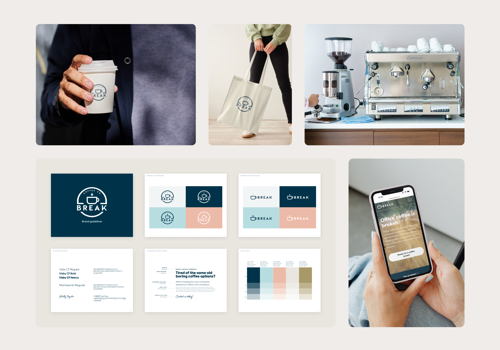 Branding Package Example: Rebrand for Break Coffee Company