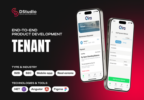 Mobile App Development Package Example: Tenant App — Web & mobile development