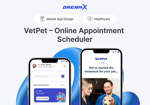 UX/UI Design Package Example: VetPet - Online Appointment Scheduler App Design