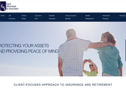 Web Design Package Example: GSA Insurance