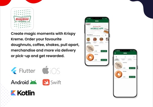Mobile App Development Package Example: Flutter App Development (Krispy Kreme Nigeria)