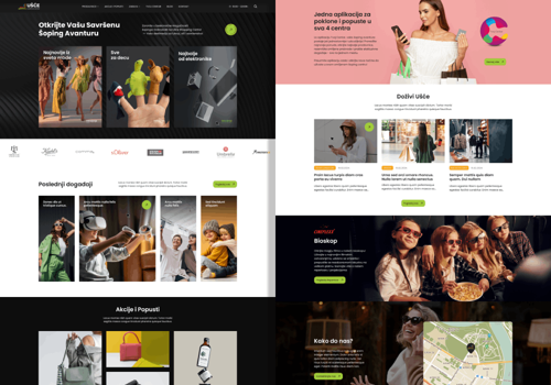 Web Design Package Example: Usce Shopping Center - Website design