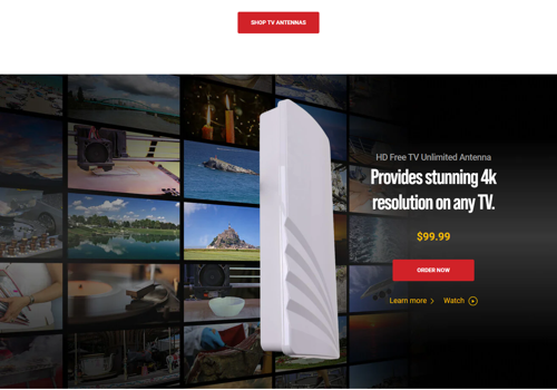 E-Commerce Development Package Example: Unlimited Antenna