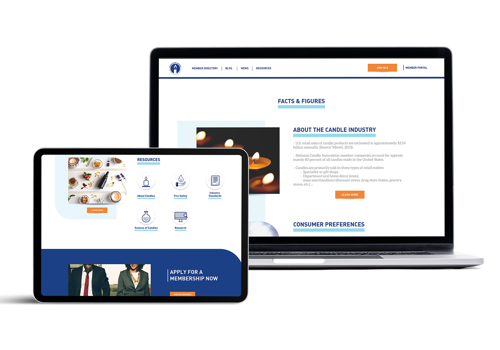 Web Design Package Example: The National Candle Association Website Redesign