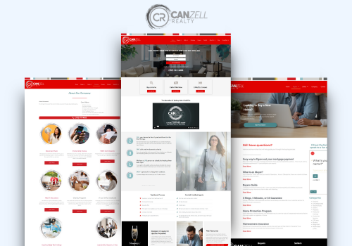 Web Design Package Example: Canzell Realty