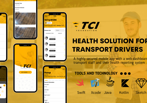 Web Development Package Example: Health Solution for Transport Drivers