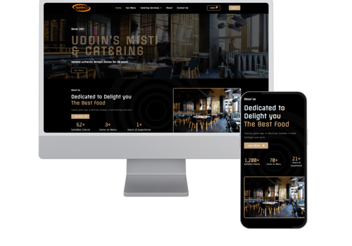 Web Development Package Example: UDDINS MISTI - Authentic Bengali dishes