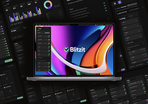 UX/UI Design Package Example: Blitzit Case Study: A concept project that became