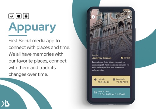 Mobile App Development Package Example: Social Media App to Connect with Places