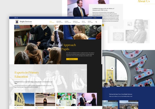 Web Design Package Example: Bright Horizons - International British School