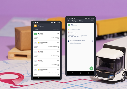Mobile App Development Package Example: E-freight
