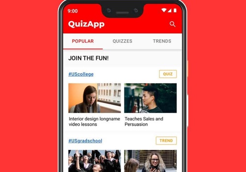 Mobile App Development Package Example: Video Quiz App