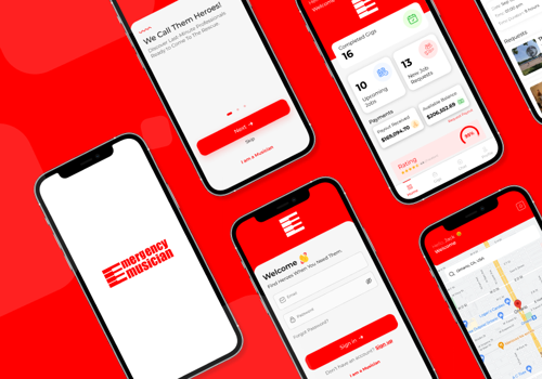 Mobile App Development Package Example: Emergency Musician Mobile App