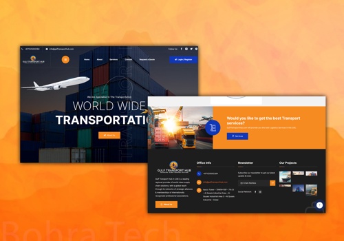 Web Development Package Example: Gulf Transport Hub Website Design and Development