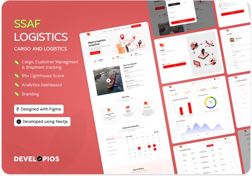 Web Development Package Example: SSAF Logistics - Cargo and Logistics Website