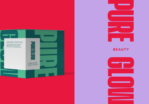 Branding Package Example: Pure Glow Beauty | Branding & Packaging Design