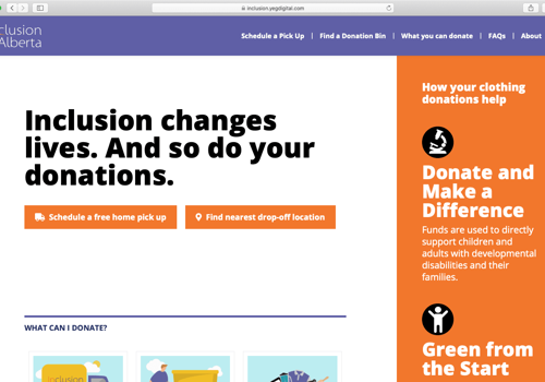 Web Development Package Example: Inclusion Alberta