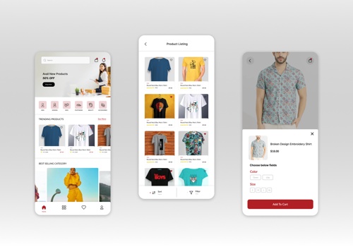 Mobile App Development Package Example: Ecommerce Mobile App