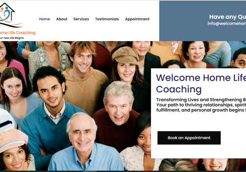 Web Design Package Example: Life Coaching Website