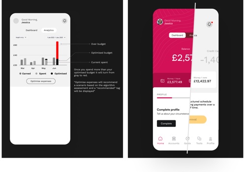 UX/UI Design Package Example: Elifinty Fintech Mobile App