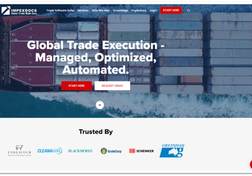 UX/UI Design Package Example: Import Export Documentation Software