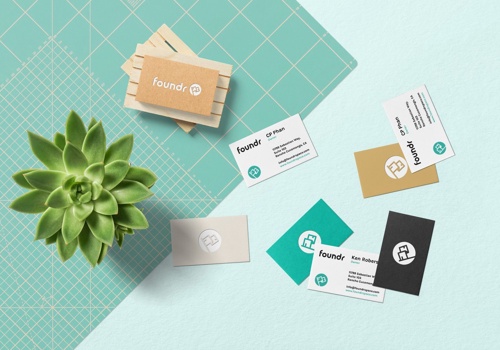 Branding Package Example: FoundrSpace Branding, Website, and Content Design