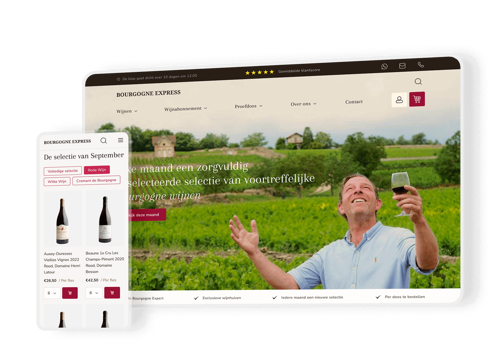 Web Development Package Example: De Bourgogne Express