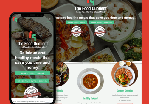UX/UI Design Package Example: Website Design for a MealKit company