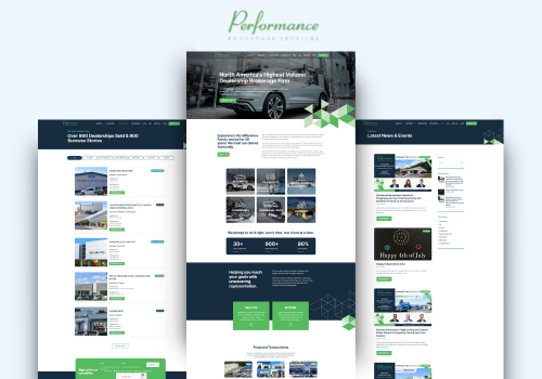 Web Design Package Example: Performance Brokerage Services