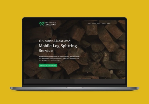 Web Design Package Example: WordPress website for a local small business