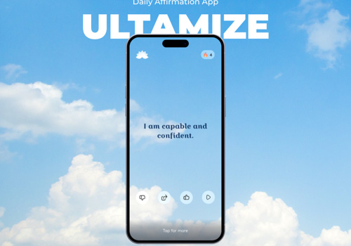 Mobile App Development Package Example: Ultamize - Daily Affirmation App