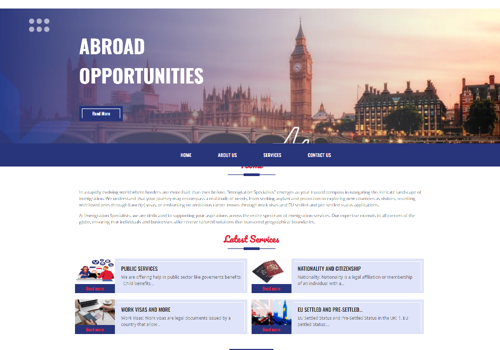 Digital Strategy Package Example: Khan Immigration Advisor